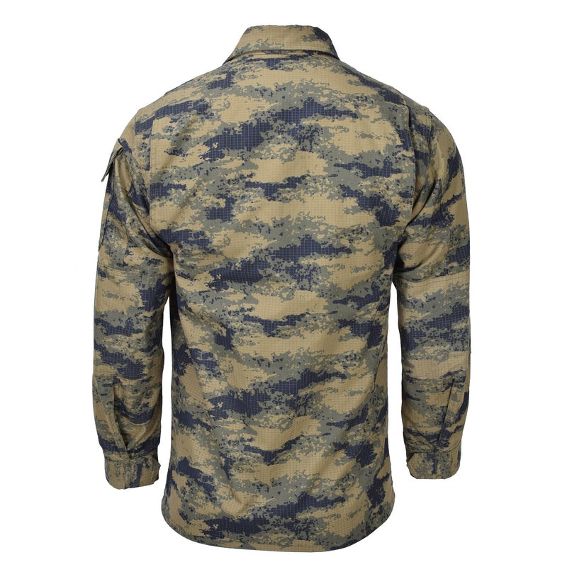 Original Turkish army tactical jacket blue digital camouflage durable ripstop