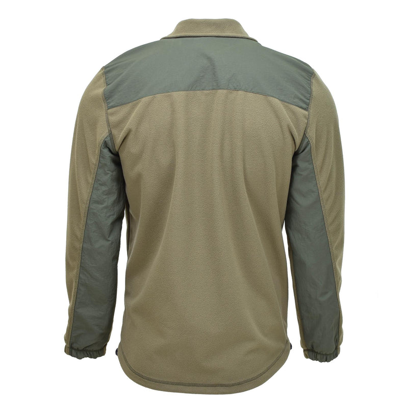 Belgian military sweater fleece winds topper softshell hiking jacket reinforced shoulders and elbows