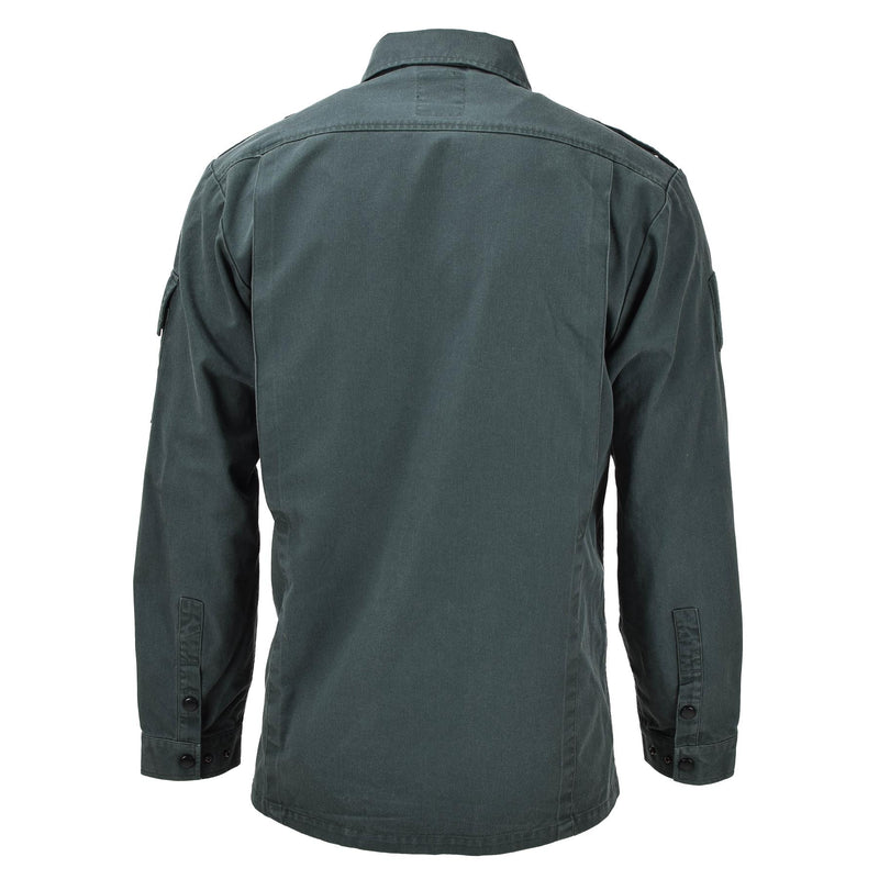Original Dutch army green long sleeve shirts heavyweight tactical breathable