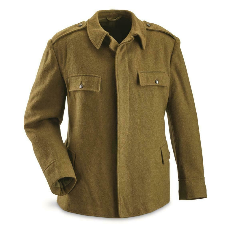 Genuine Romanian army wool jacket combat Khaki OD