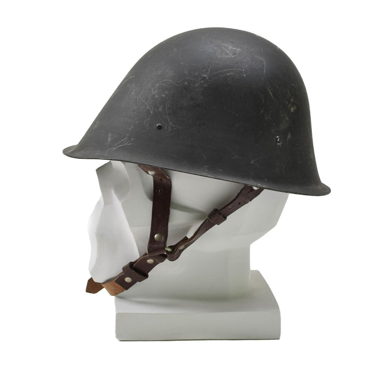Original Romanian Military tactical steel helmet M73 paratrooper chinstrap Olive
