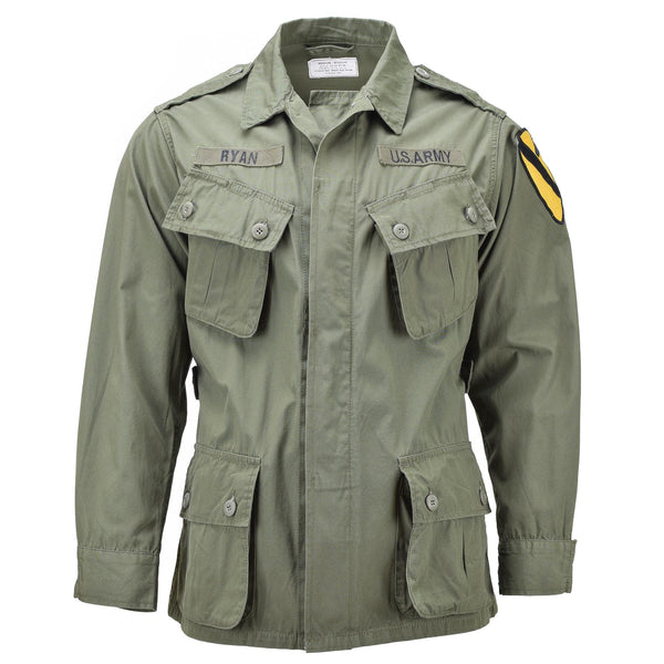Mil-Tec Brand U.S. Military style OD M64 Vietnam jungle jacket lightweight BDU