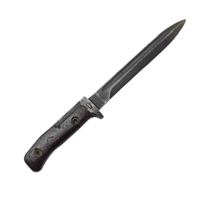 Original Czech Military VZ 58 rifle bayonet leather scabbard combat fixed knife