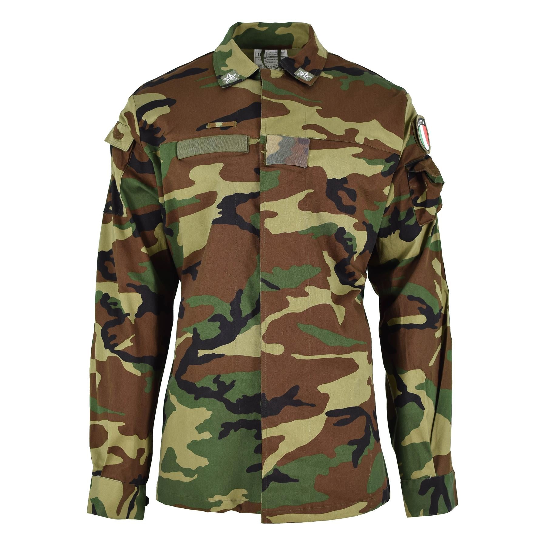 Italian Combat Jacket Original Italy Military Lightweight Woodland Camo 