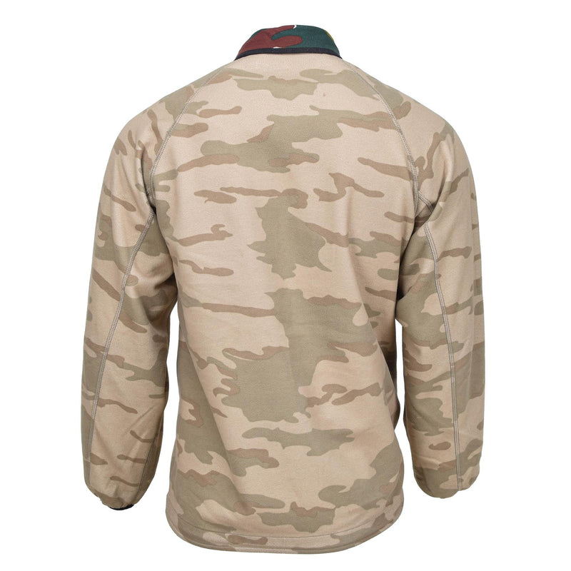 Original Belgian army fleece jacket reversible windstopper BDU jigsaw jumper