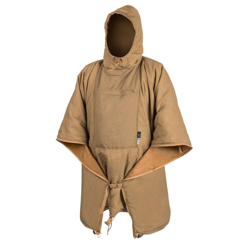 Poncho roulé Helikon-Tex Swagman avec capuche et protection contre la pluie légère pour hamac