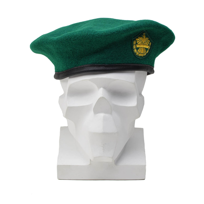 Genuine Austrian army green wool beret hat casual lightweight headwear cap NEW