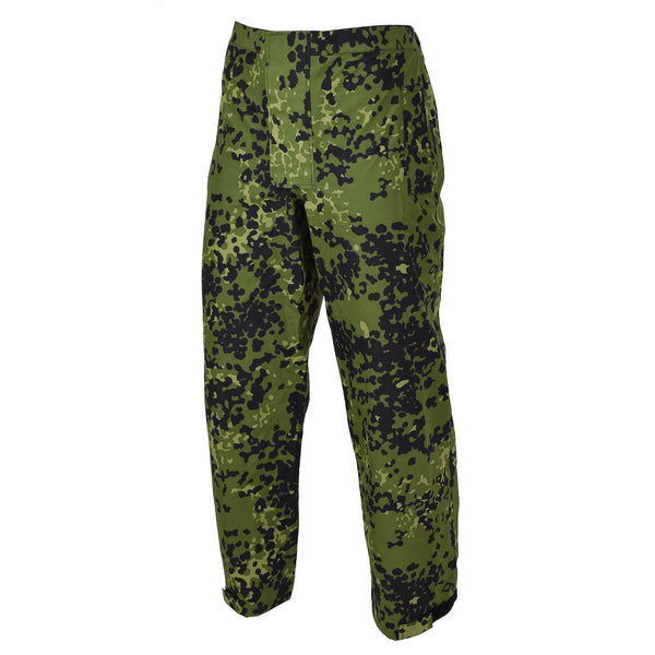 Original Danish military M84 camo rain pants waterproof field combat trousers