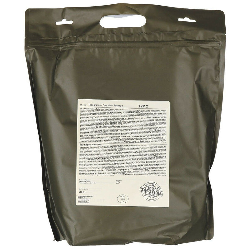Emergency ration army survival food 1 day ration military Meal Food prepper MRE (TYP2)