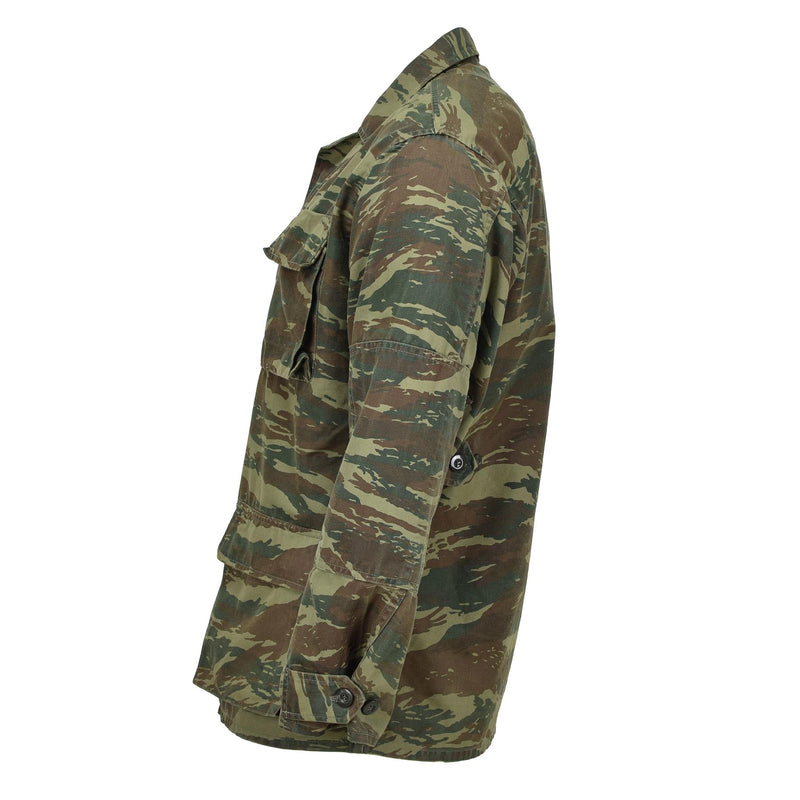 Genuine Greek military jacket durable field tactical combat dark lizard camo