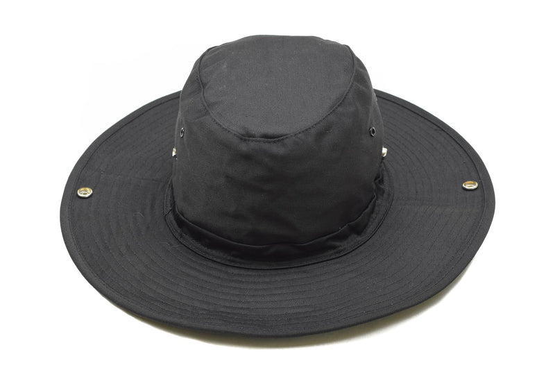 Bush Hat, Black, Chin Strap, Foldable Brim 55