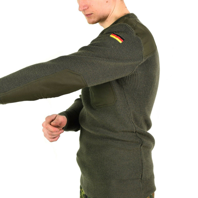 Megztinis su antsiuvais originalus Vokietijos kariuomenės žalia Nauja