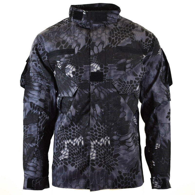 Brand army military style combat jacket Mission Snake Black Camouflage uniform