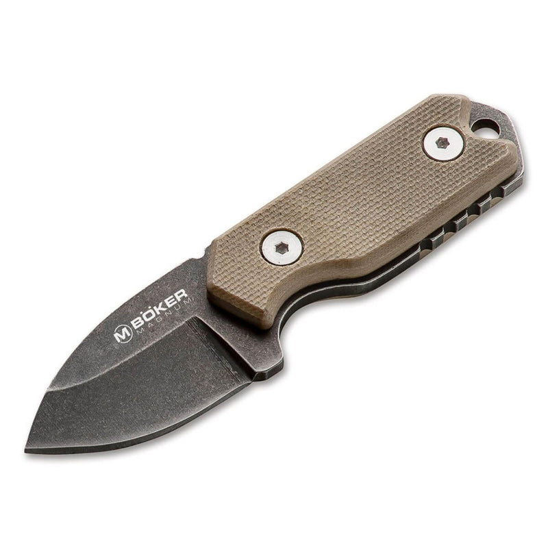 Couteau tactique fixe Boker Plus Li'l Friend Micro 440A en acier inoxydable