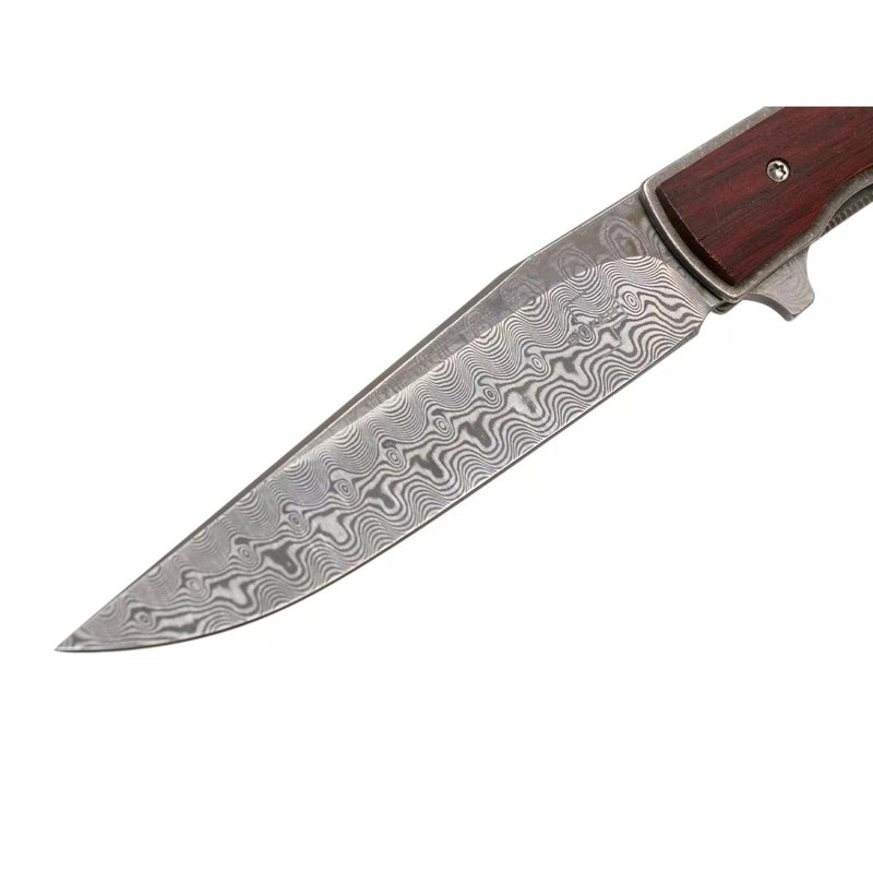 Boker Plus Urban Trapper Pocket Knife Damascus Blade Cocobolo Wood Handle