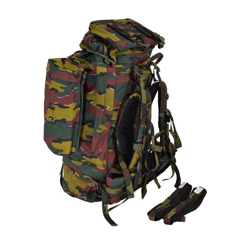 Original Belgian military 120L tactical backpack jigsaw camo waterproof bag NEW