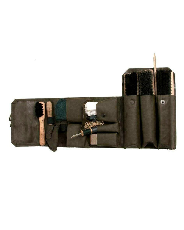 Original Swiss army Army Shoe polish set with case Leather Boot brush set