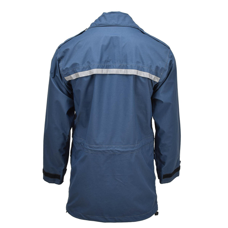 Original British Royal Air Forces rain jacket goretex RAF wet weather coat blue