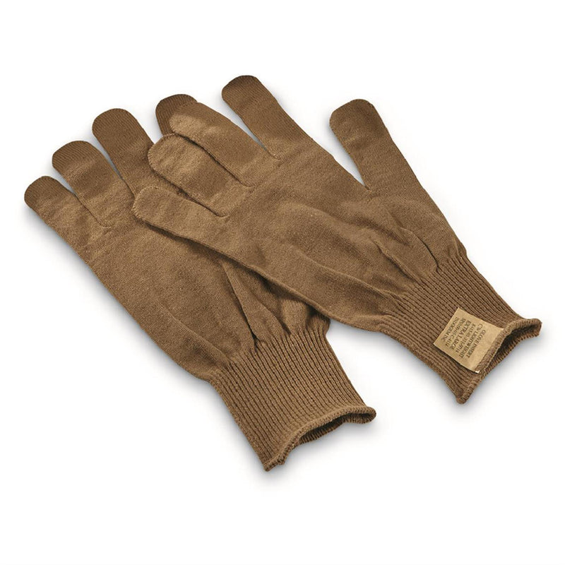 US Military gloves mittens inserts liners warmers brown