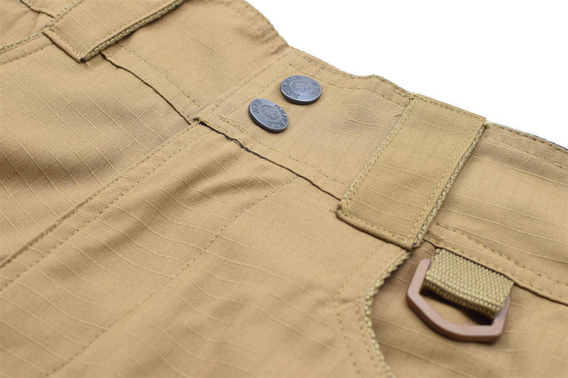 MFH Brand Military style bermuda shorts coyote sturdy cotton ripstop uniform NEW