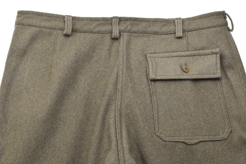 Genuine Italian military formal pants olive wool uniform dress trousers army