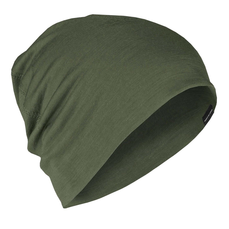 A.Blochl Bonnet en laine mérinos pour le sport, la randonnée, la montre, respirant, olive