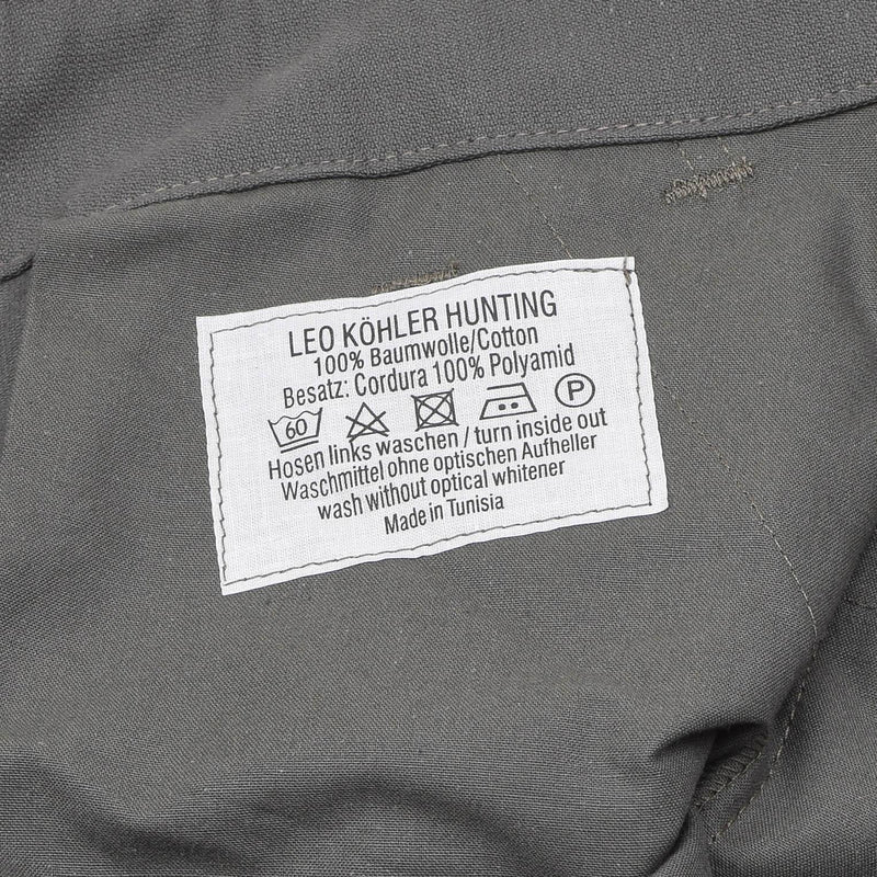 Leo Kohler work pants Cordura reinforced sturdy cargo quality workwear trousers
