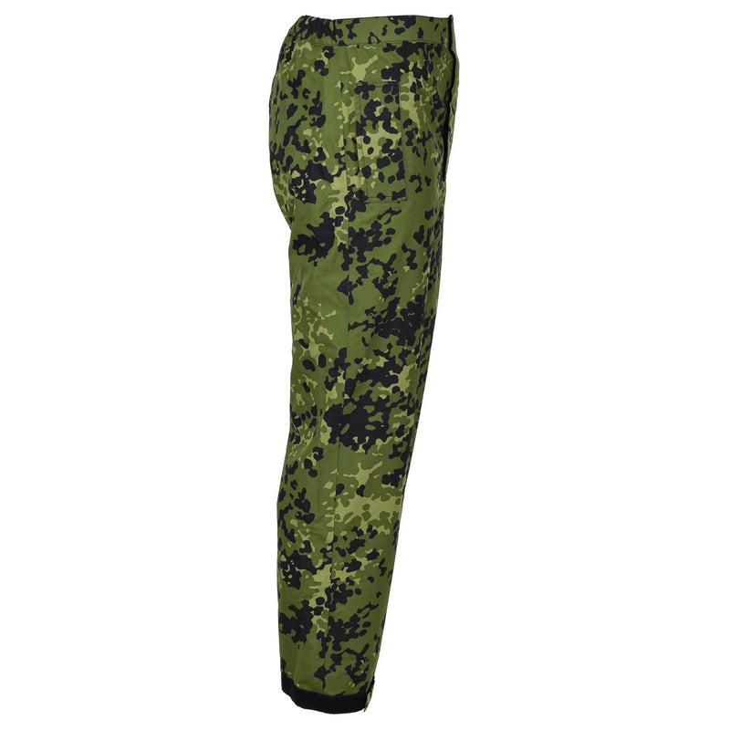 Original Danish military M84 camo rain pants waterproof field combat trousers