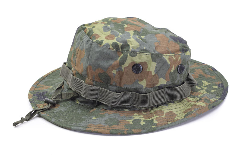 Mil-Tec Brand Military style ripstop boonie hat lightweight flecktarn army cap