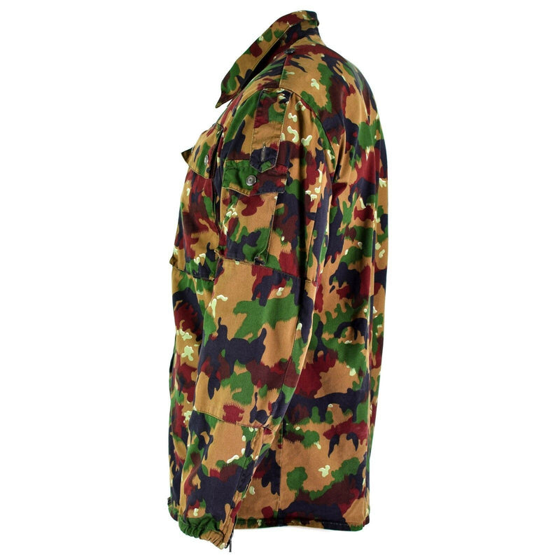Original Swiss army jacket M83 combat field Alpenflage Camo Jacket shirt zipped