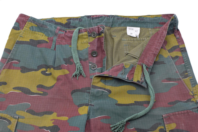 Original Belgian Army Field Combat Trousers Rip Stop Pants Military Surplus