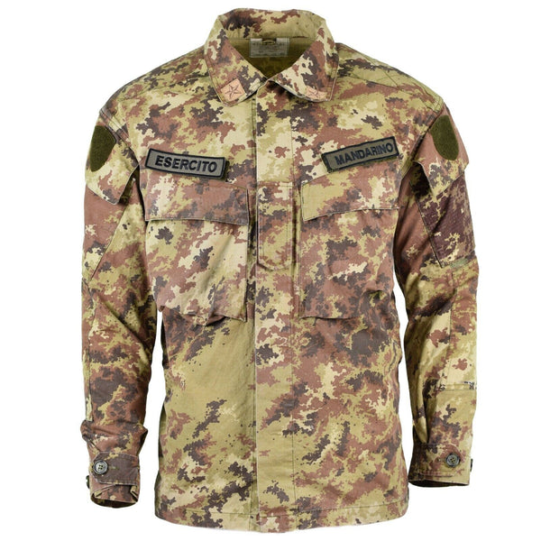 Genuine Italian army Rip Stop Vegetato camo ACU jacket combat field shirt Blouse