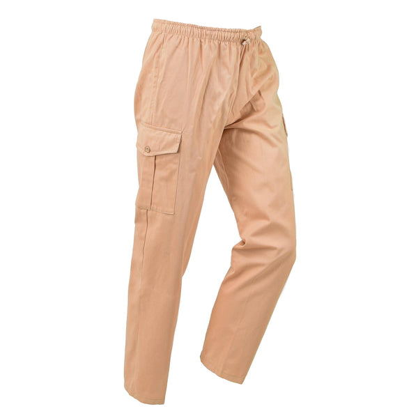 Original British military work safari tan pants adjustable workwear trousers NEW