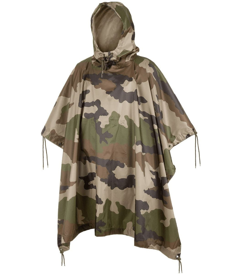 Brand army style waterproof rain RipStop poncho cape military CCE Camouflage