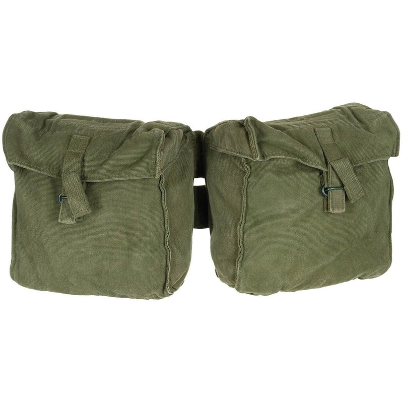 Pochette de chargeur de rein militaire britannique originale double sac de munitions tactique Olive