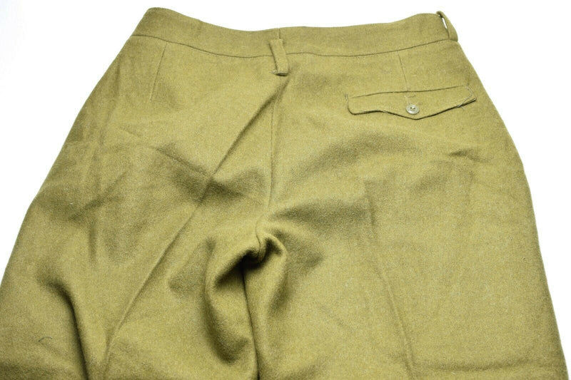 Genuine Romanian army wool field trousers combat pants Khaki OD Green Romania