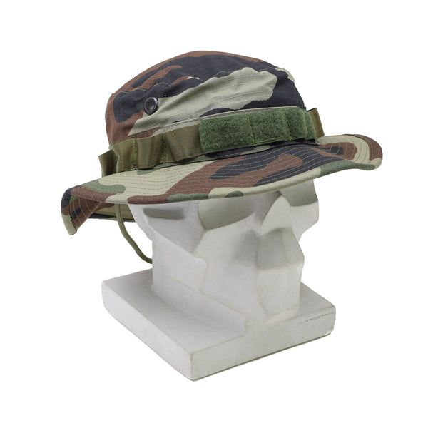 TACGEAR Brand French Army style Boonie hat CCE camo ripstop wide brim vent holes