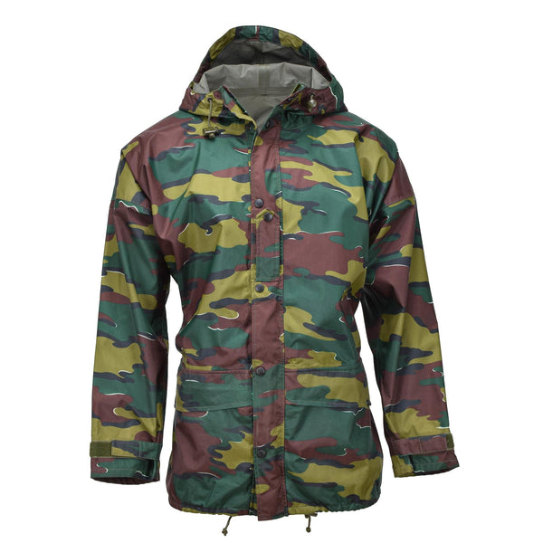 Original Belgian Military waterproof jacket jigsaw camouflage seyntex raincoat