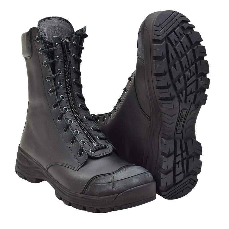Original Dutch army tactical boots black leather anti-static antibacterial NEW