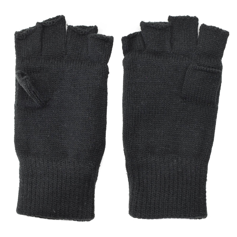 Mil-Tec Gloves Men Warm Fingerless THINSULATE™ lining Black Winter tactical gear