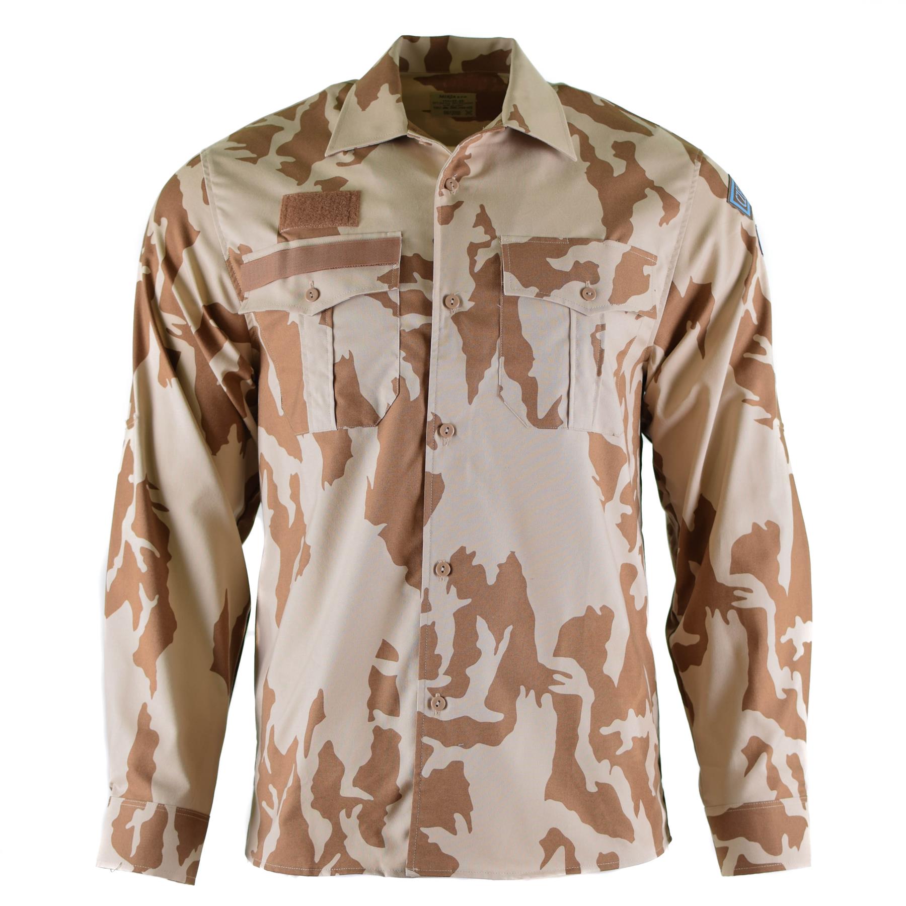 Genuine Czech army shirt Desert camouflage 95 field uniform military s ...