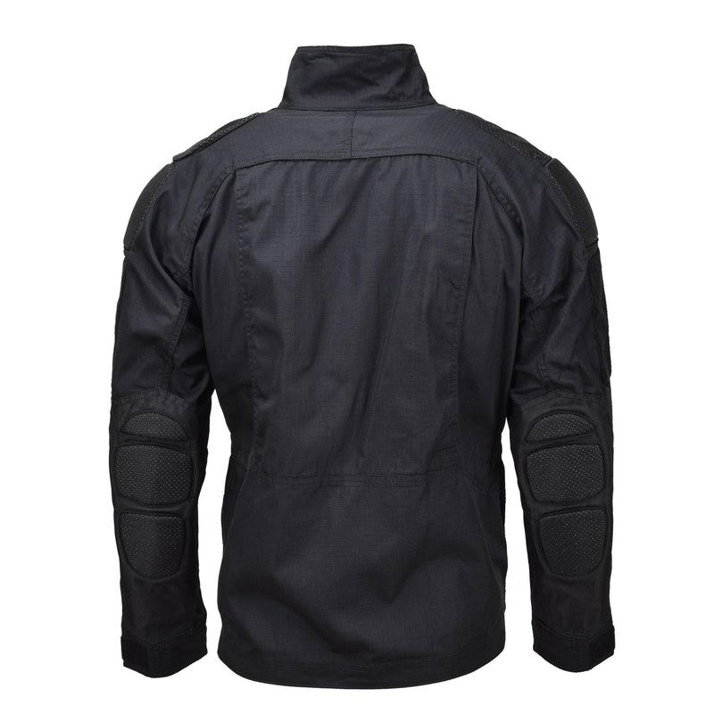 Mil-Tec Brand Army style black chimera jacket ripstop narrow fit military shirts