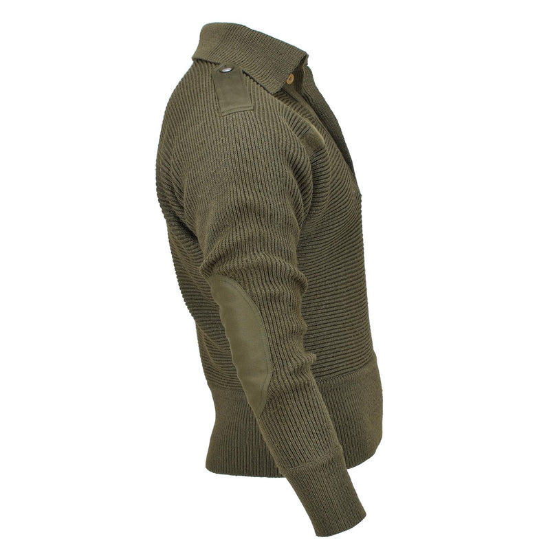 Original Österreichischer Militär Alpenpullover atmungsaktiv verstärkter Strickpullover