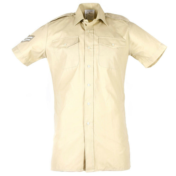 Original British army Khaki shirts military surplus issue uniform short sleeves