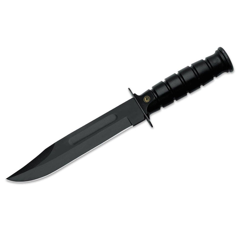 Fox Knives Brand Italy fixed blade knife carbon steel C70 Black Military grade