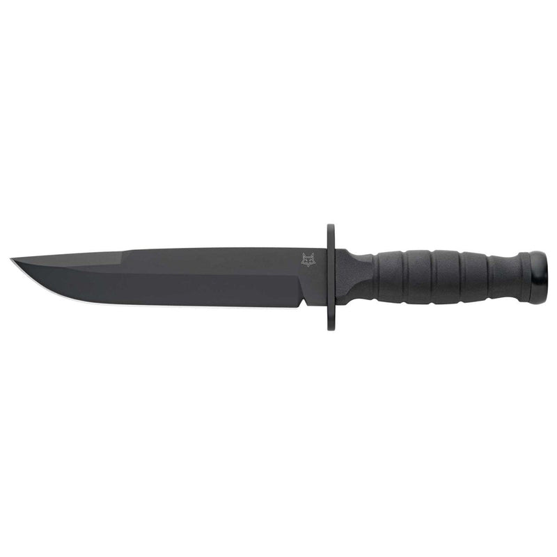 FoxKnives Brand FX-689 defender fixed knife tactical clip point blade Black