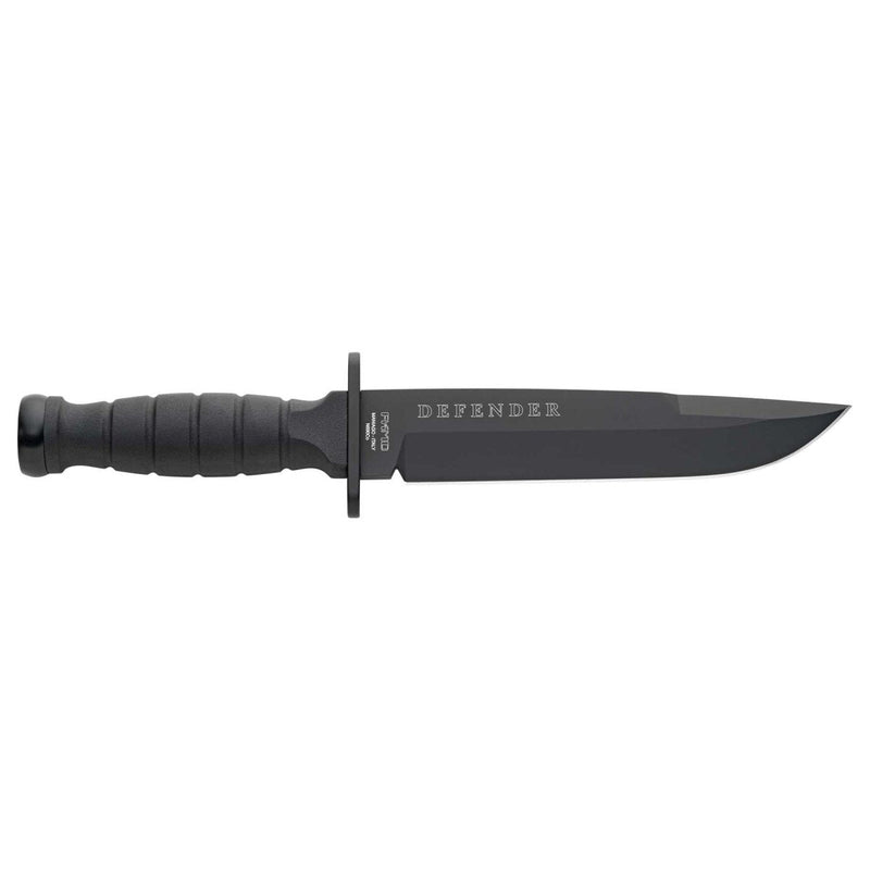 FoxKnives Brand FX-689 defender fixed knife tactical clip point blade Black