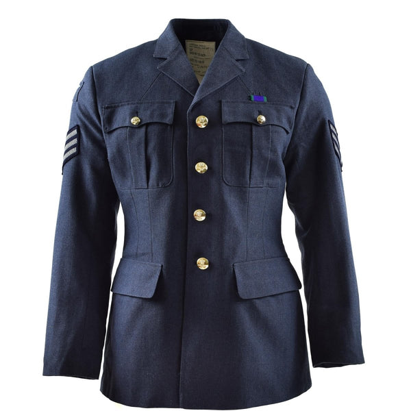 Echte britische Militärjacke der Air Force RAF, Militärausgabe, Blau