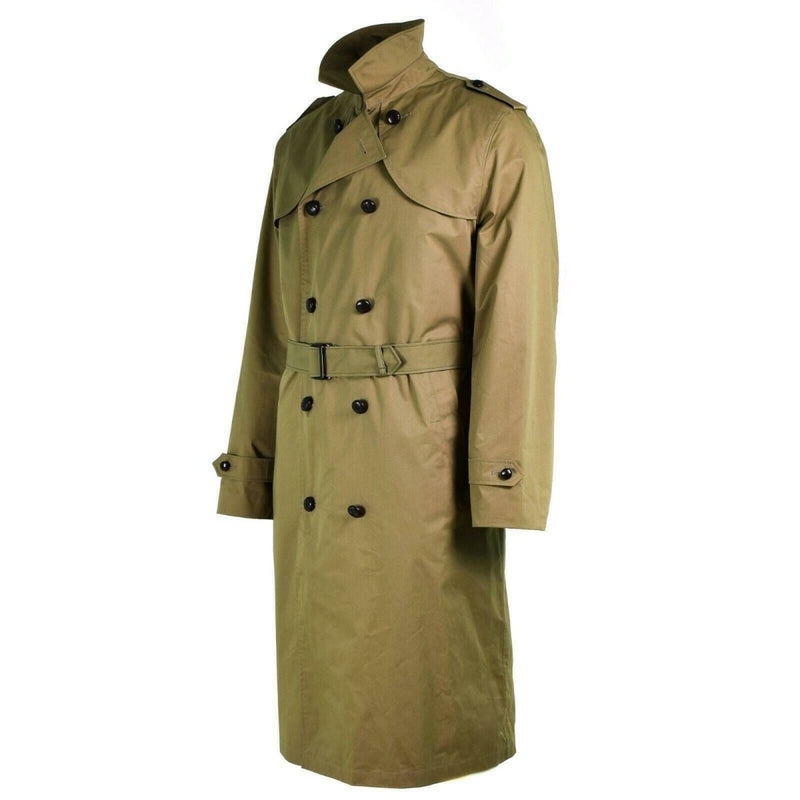 Genuine Dutch army Coat Khaki long officer trench coat NEW