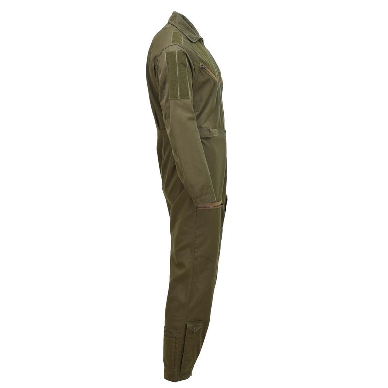 Genuine Italian aircrew flight coverall military suit mechanic olive jumpsuit